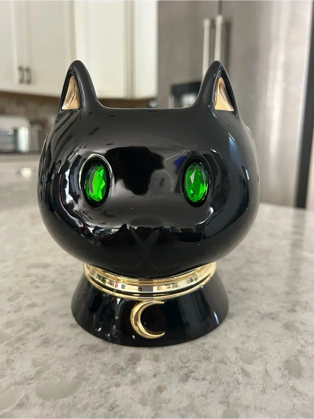 “New” Bath & Body Works Black Cat 3 Wick Candle Holder